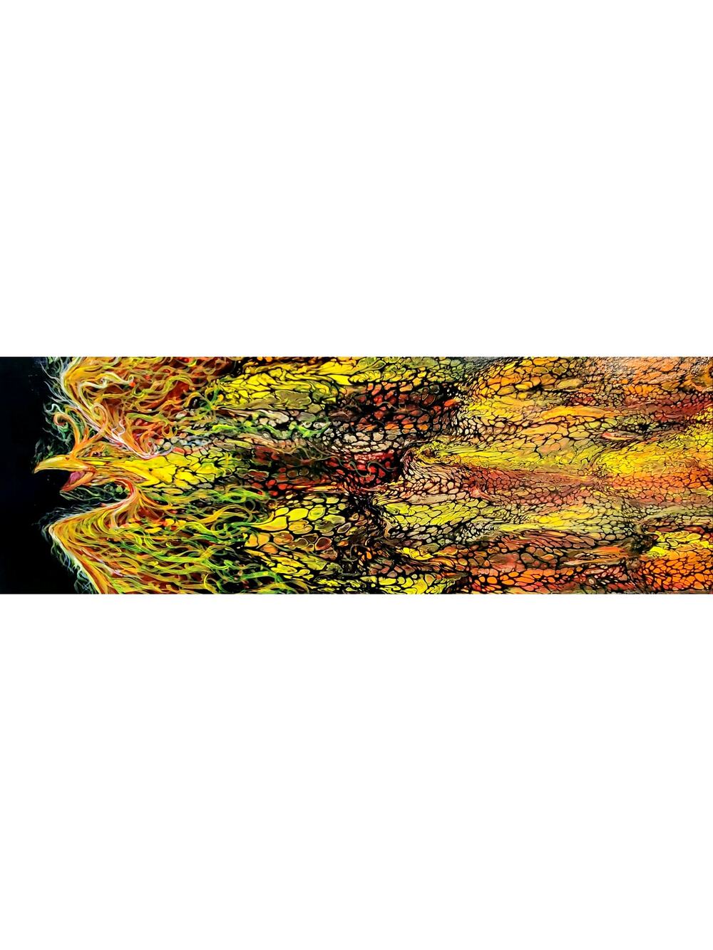"Phoenix Ascending" Art Print from my Original Work 9" x 18" Acid Free Paper